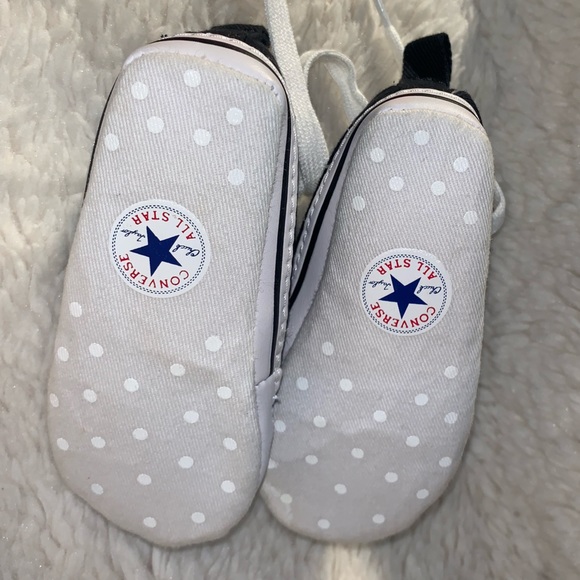 CONVERSE CHUCK TAYLOR ALL STAR HIGH TOPS SIZE 3 INFANT CRIB SHOE NAVY BLUE - Picture 9 of 12